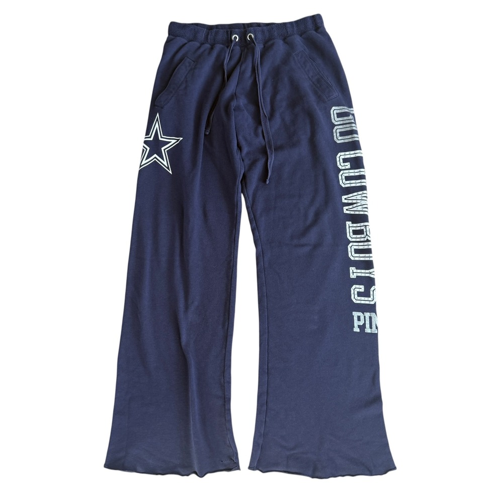 PINK Victoria's Secret 5th & Ocean Dallas Cowboys Sweatpants Medium Navy Blue